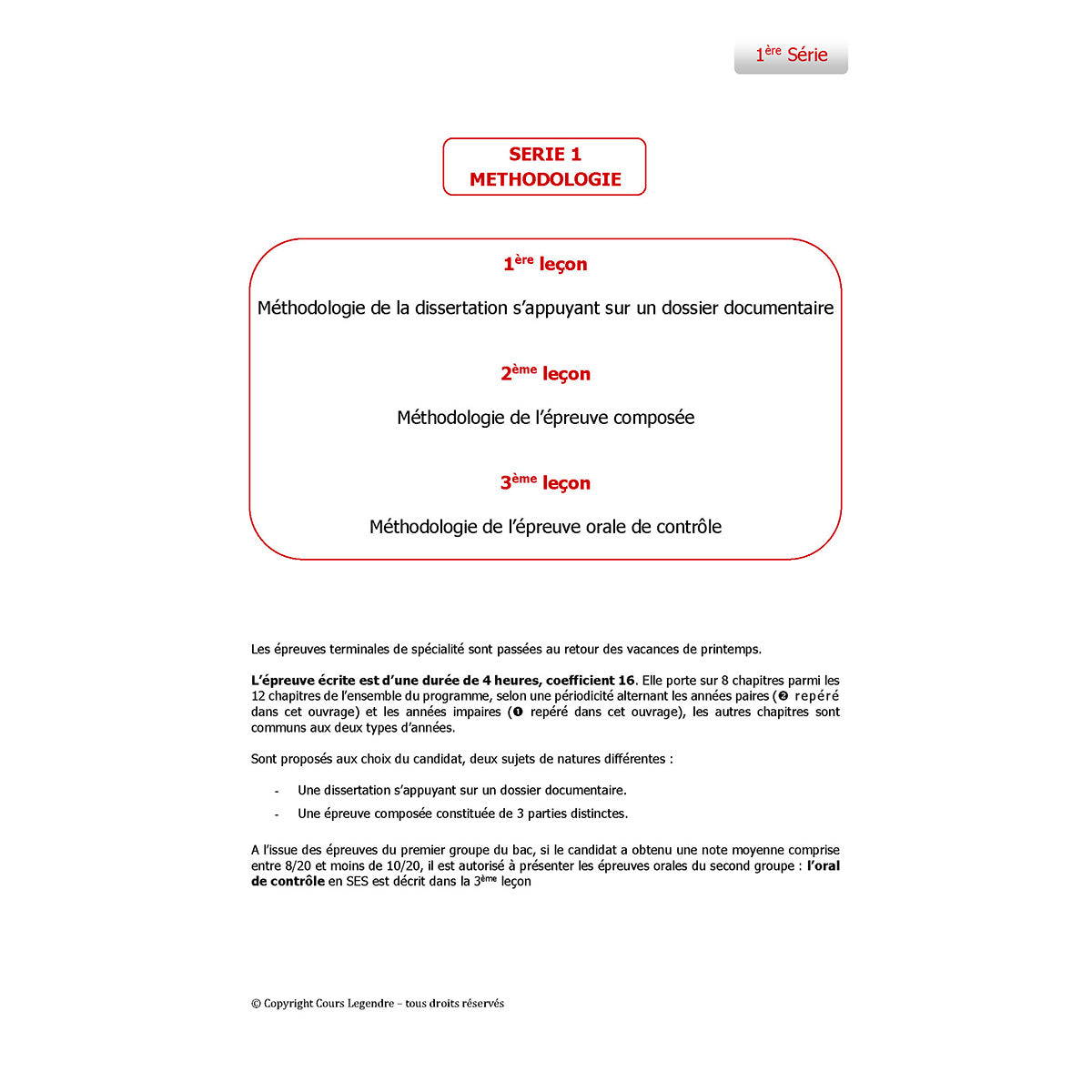 Objectif Bac - Terminale - Spécialité Sciences Economiques et Sociales