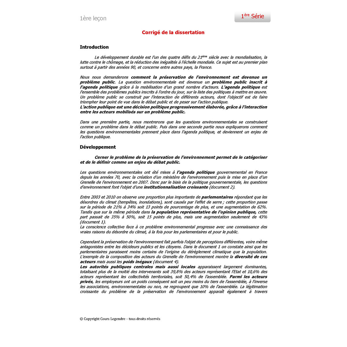 Objectif Bac - Terminale - Spécialité Sciences Economiques et Sociales