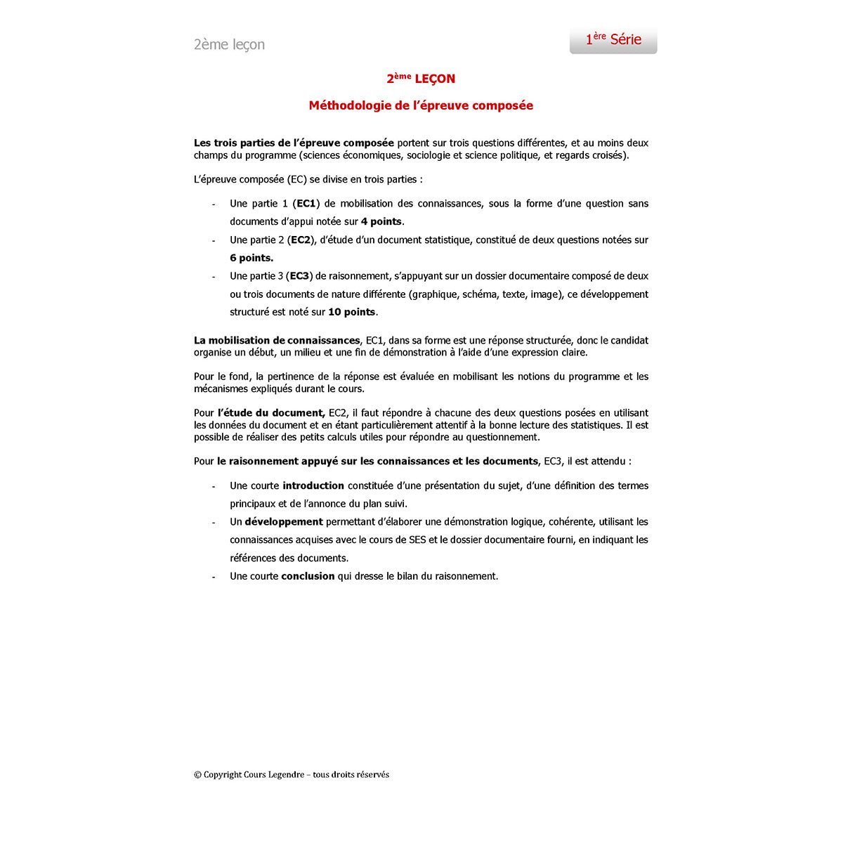 Objectif Bac - Terminale - Spécialité Sciences Economiques et Sociales