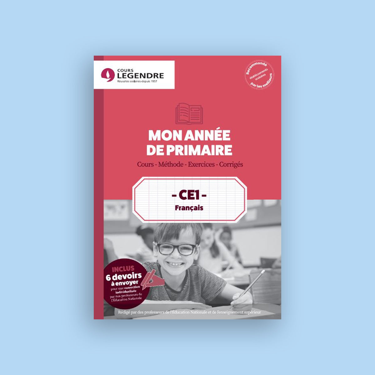 Mon année de Primaire - CE1 - Français avec 6 devoirs à envoyer