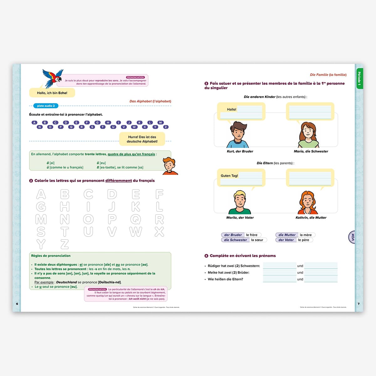 Cahier de vacances Initiation à l'allemand - Dès 7 ans - nouvelle édition 2026