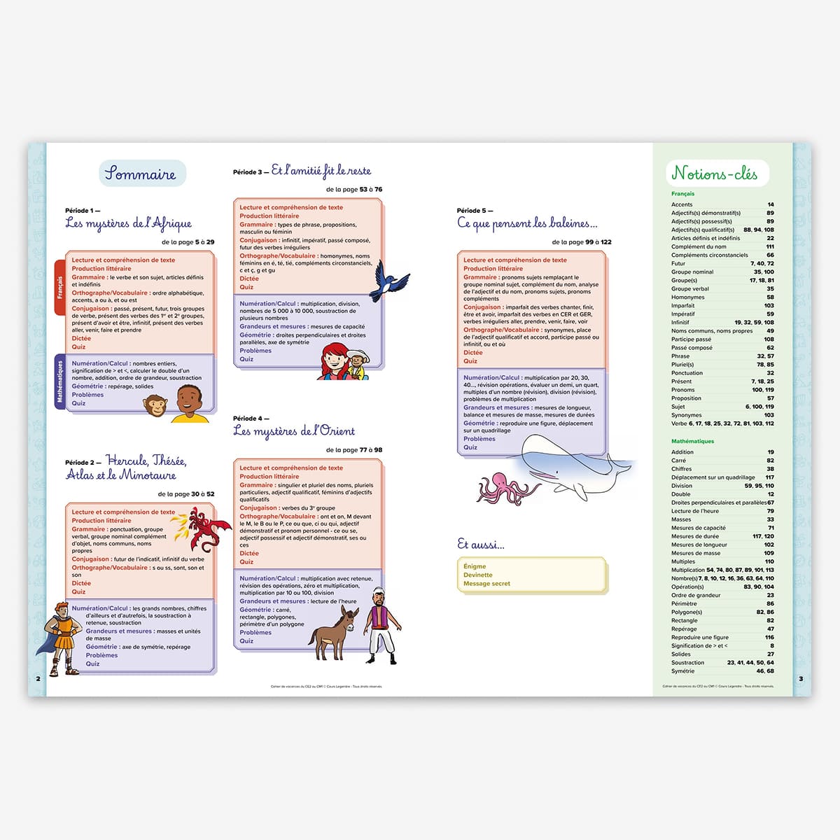 Cahier de vacances du CE2 au CM1 - 8/9 ans - nouvelle édition 2026