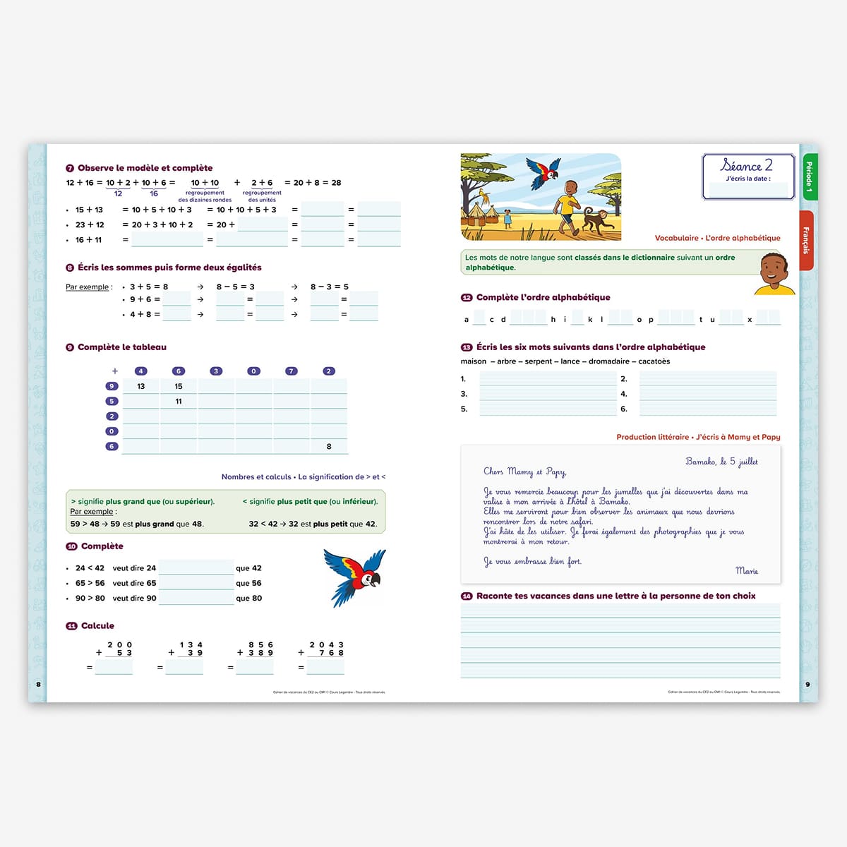 Cahier de vacances du CE2 au CM1 - 8/9 ans - nouvelle édition 2026