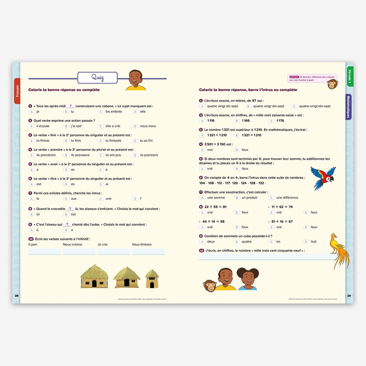 Cahier de vacances du CE2 au CM1 - 8/9 ans - nouvelle édition 2026