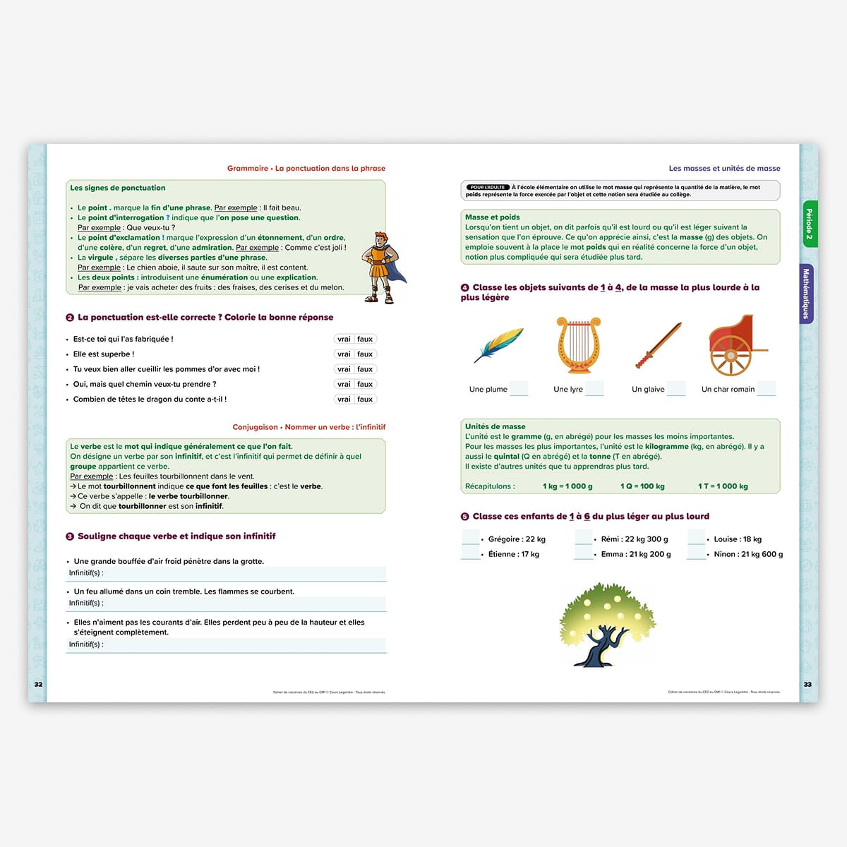 Cahier de vacances du CE2 au CM1 - 8/9 ans - nouvelle édition 2026