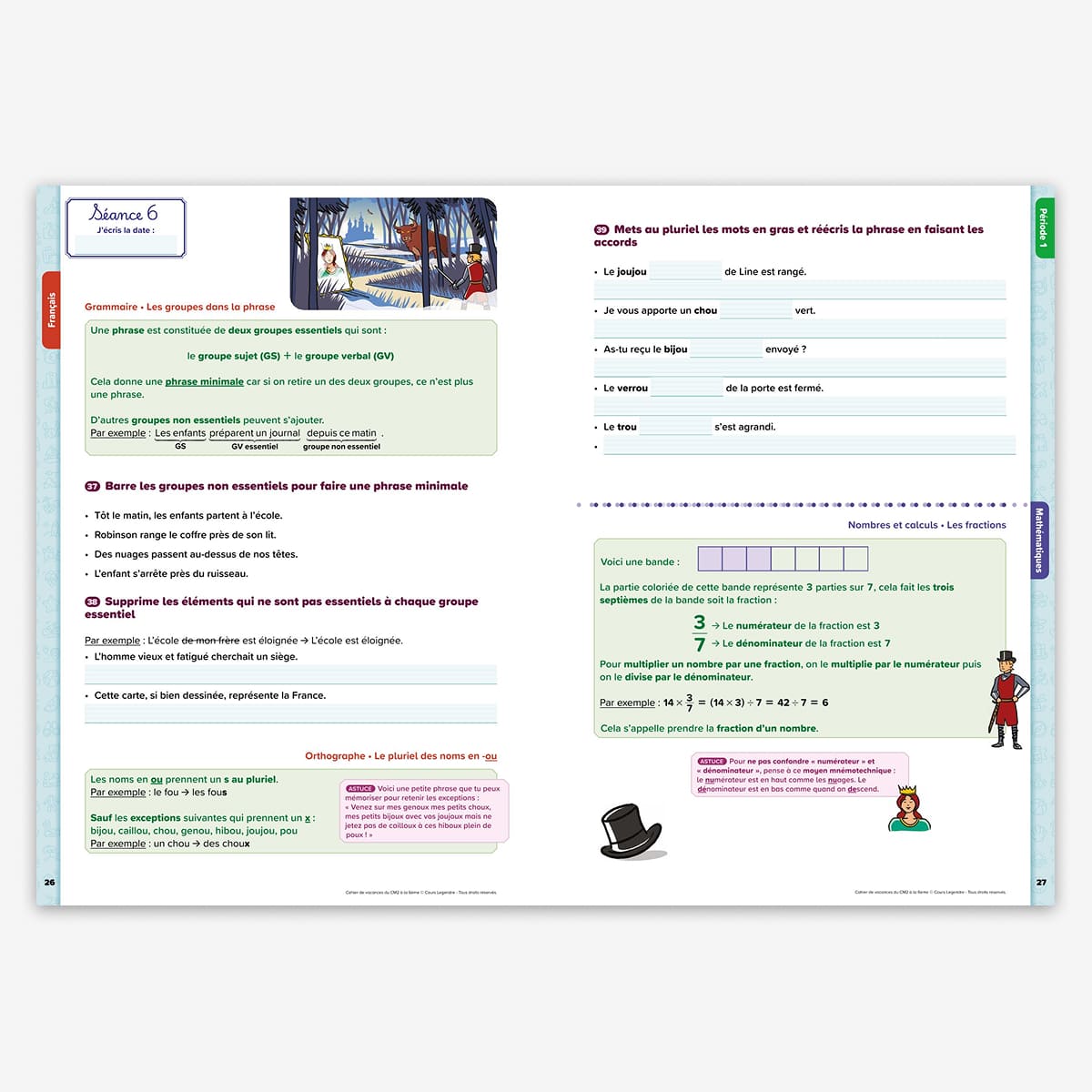 Cahier de vacances du CM2 à la 6e - 10/11 ans - nouvelle édition 2026