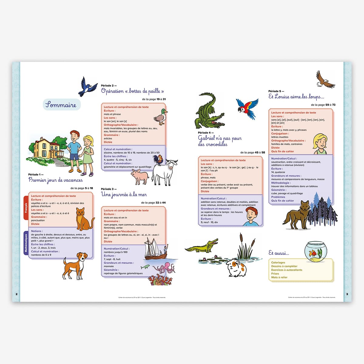 Cahier de vacances du CP au CE1 - 6/7 ans - nouvelle édition 2026