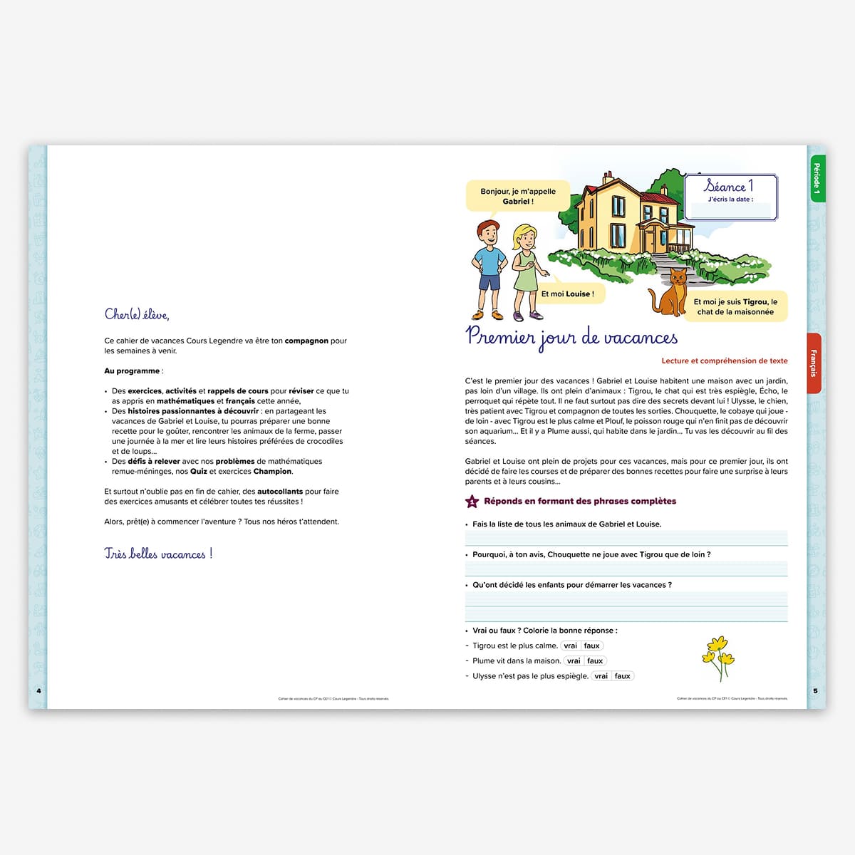 Cahier de vacances du CP au CE1 - 6/7 ans - nouvelle édition 2026