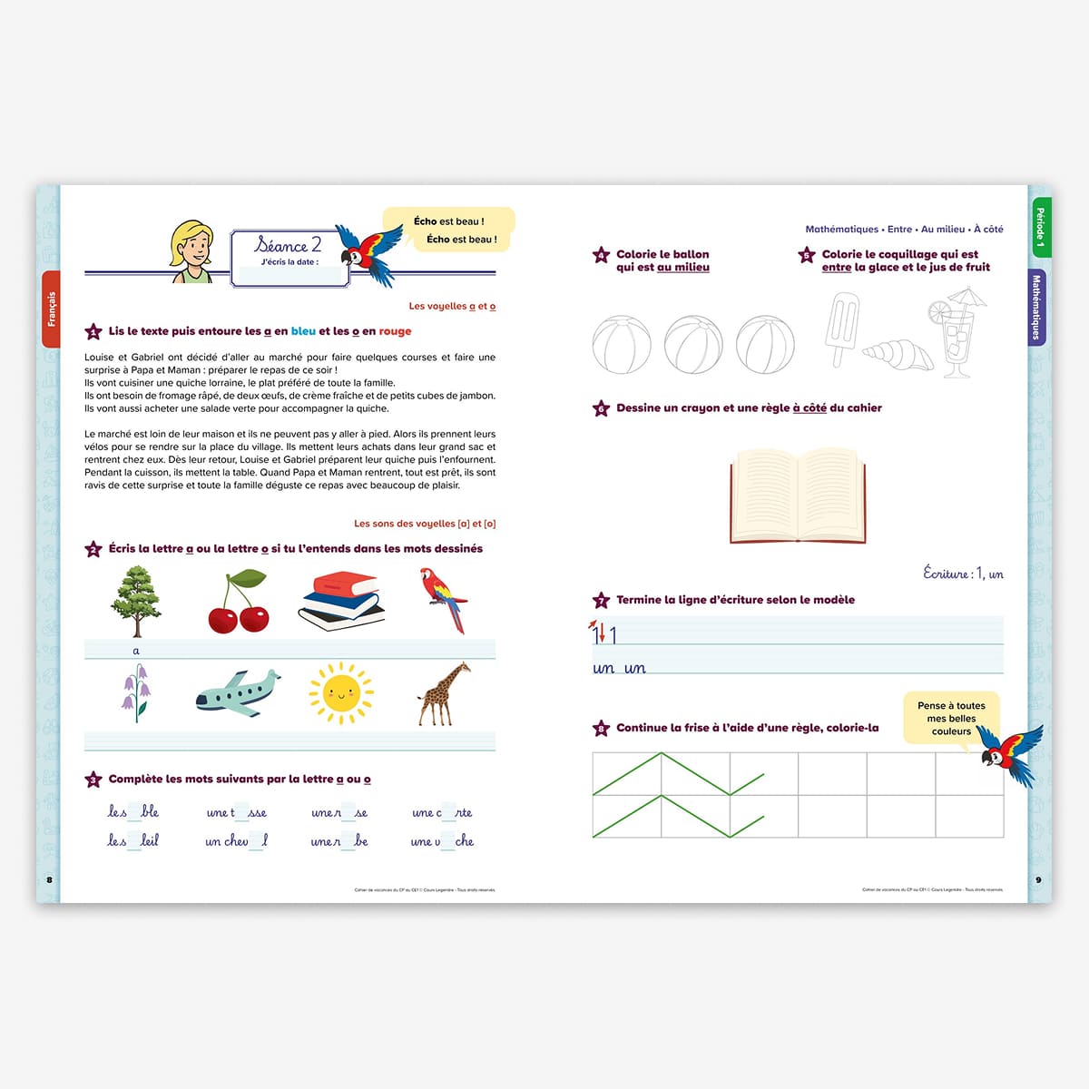 Cahier de vacances du CP au CE1 - 6/7 ans - nouvelle édition 2026