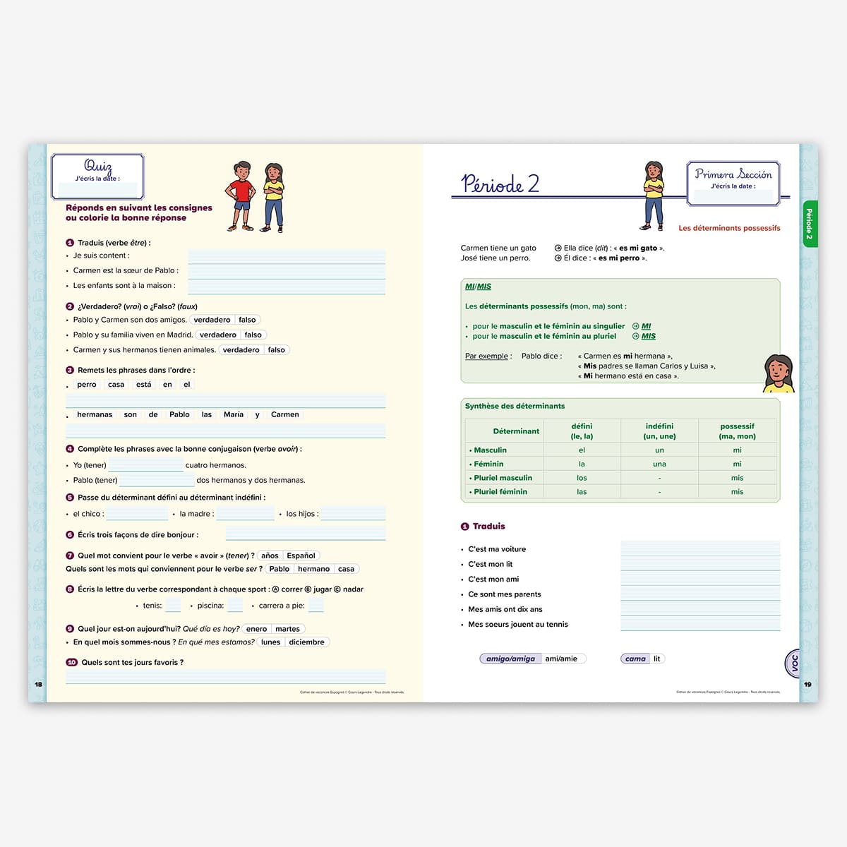 Cahier de vacances Initiation à l'espagnol - Dès 7 ans - nouvelle édition 2026