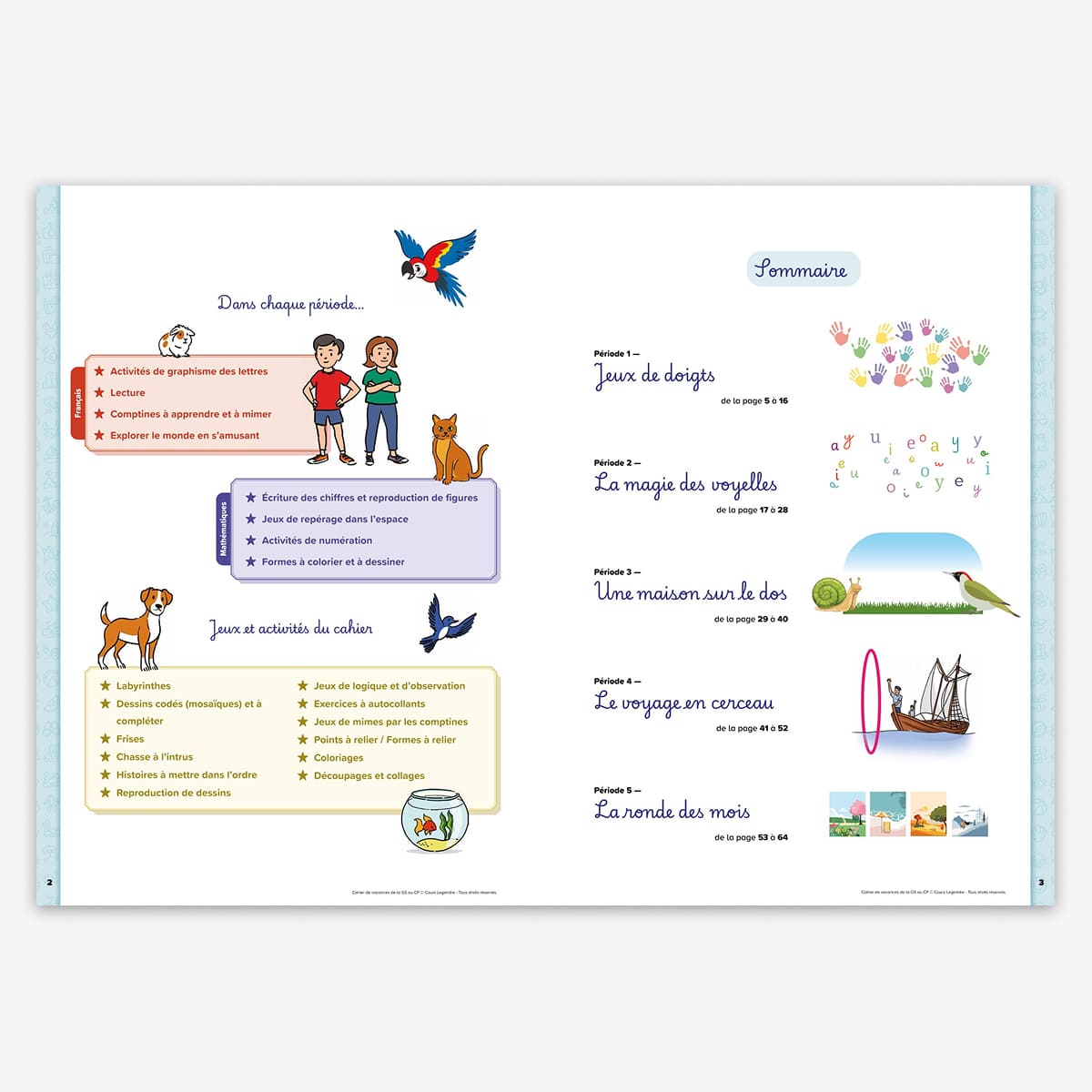Cahier de vacances de la GS au CP - 5/6 ans - nouvelle édition 2026