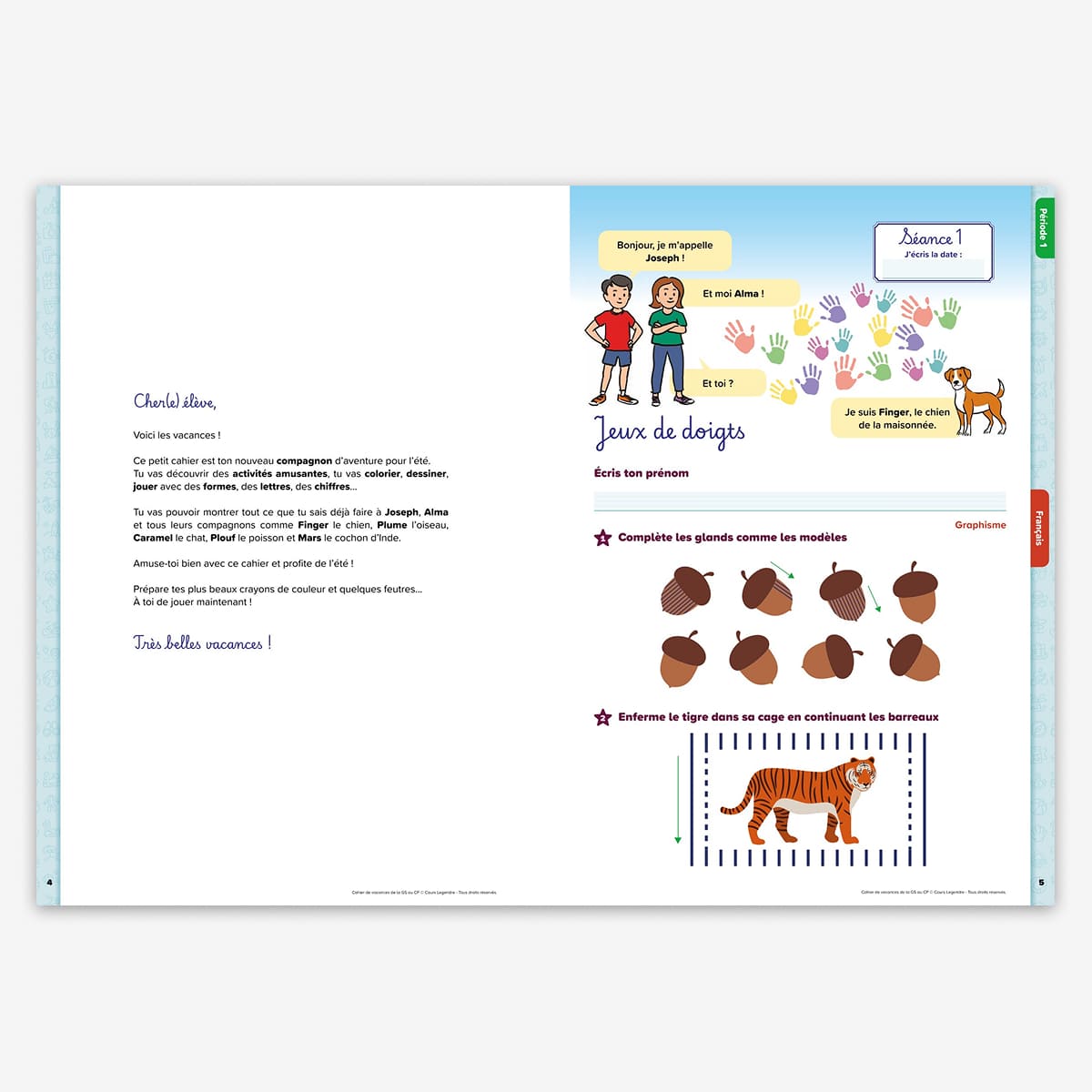 Cahier de vacances de la GS au CP - 5/6 ans - nouvelle édition 2026