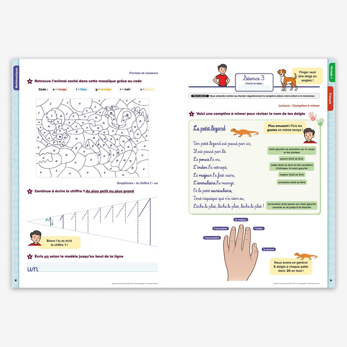 Cahier de vacances de la GS au CP - 5/6 ans - nouvelle édition 2026