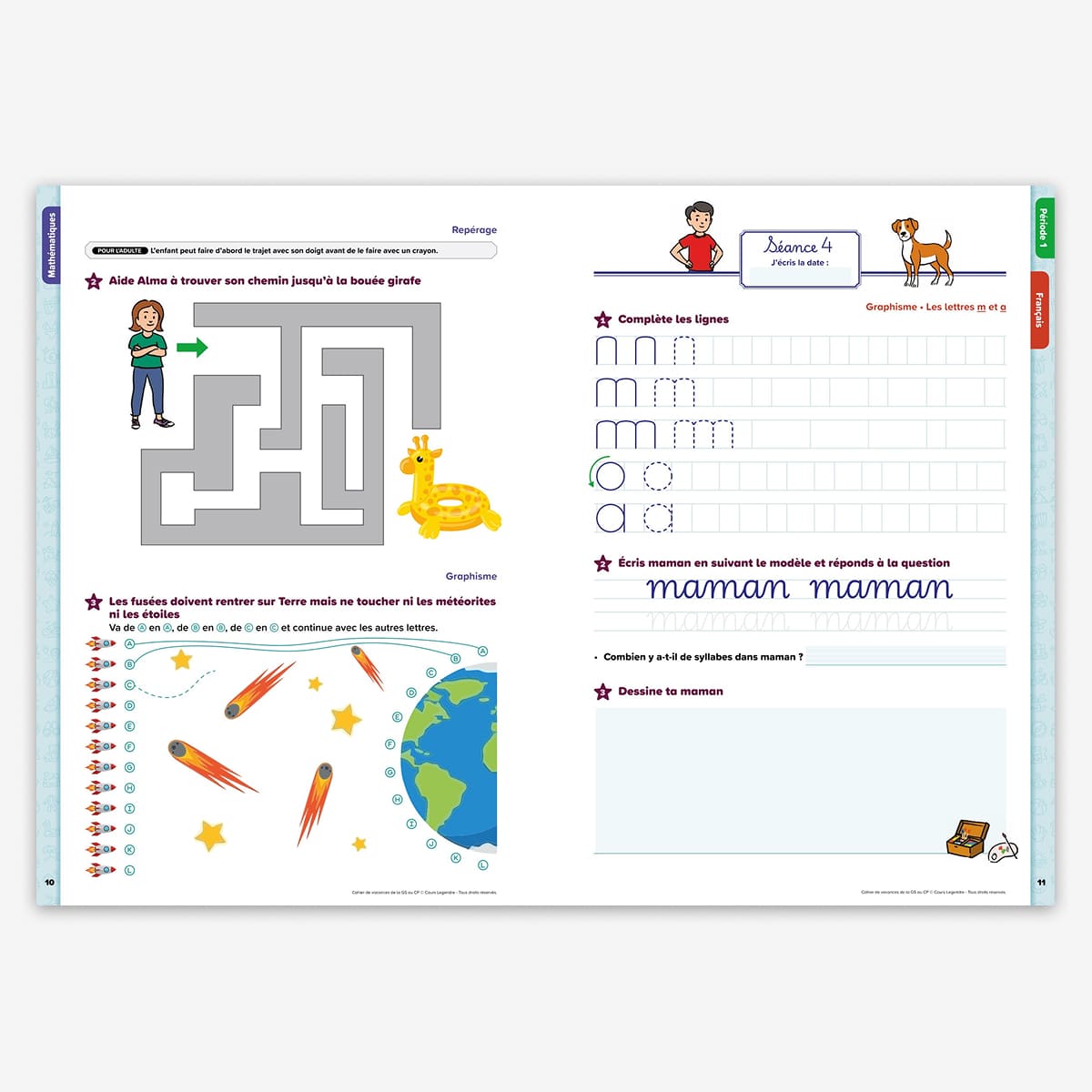 Cahier de vacances de la GS au CP - 5/6 ans - nouvelle édition 2026