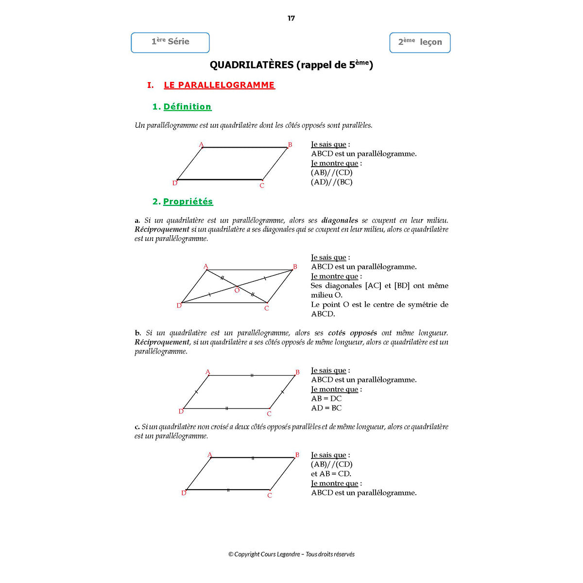 Mon année de Collège - 4ème - Mathématiques avec 6 devoirs à envoyer