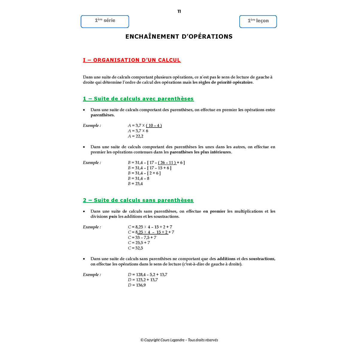 Mon année de Collège - 5ème - Mathématiques avec 6 devoirs à envoyer