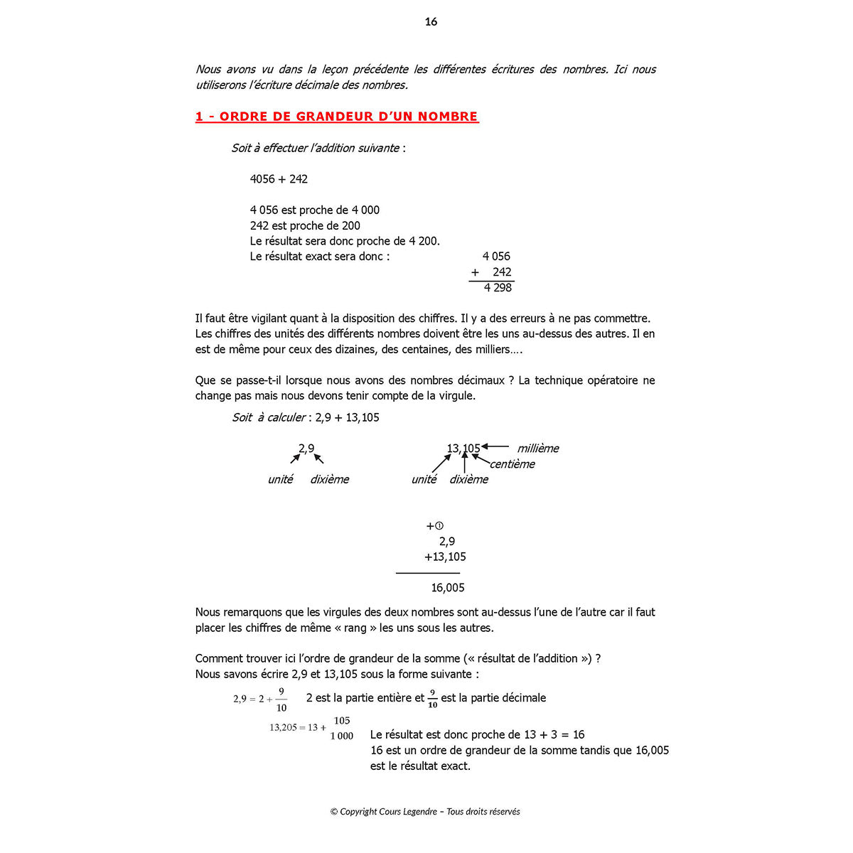 Mon année de Collège - 6ème - Mathématiques + 6 devoirs à envoyer